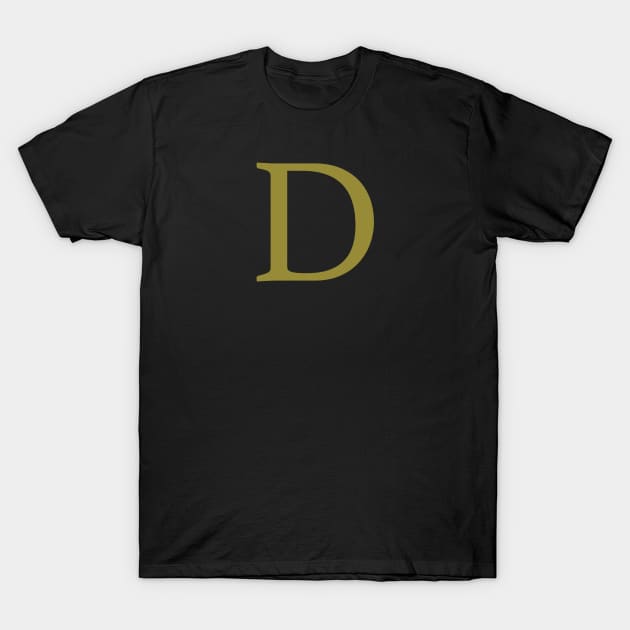 D letter T-Shirt by harrypottervids